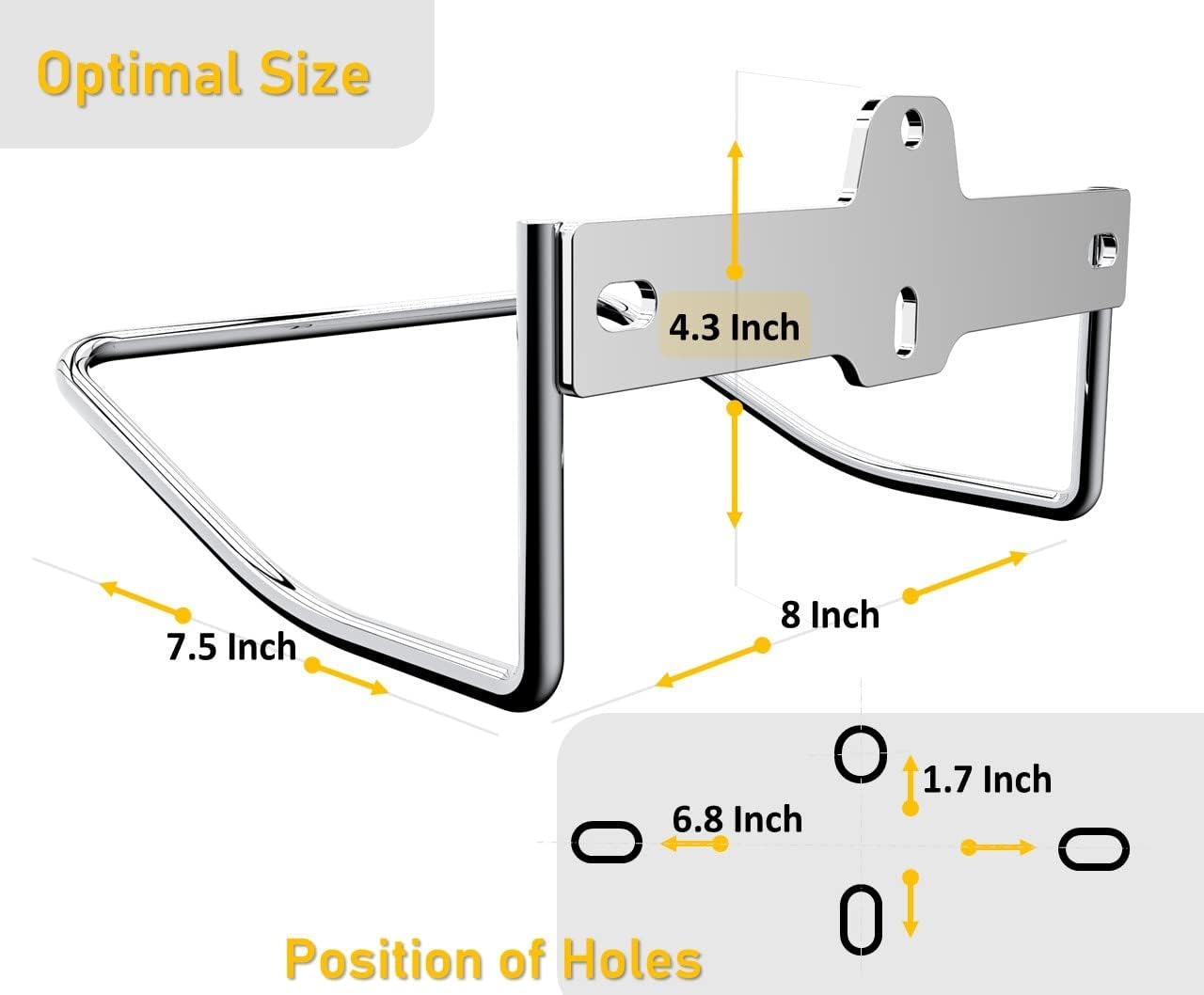 JBscoop Ladder Hanger for Garage Wall, Ladder Storage Strollers and Folding Chair, Heavy Duty Lader Holder Rust Proof SS304