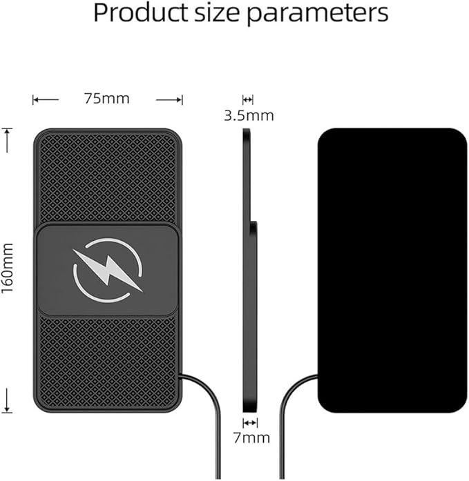 Car Wireless Charger Pad for Land Rover Range Rover Evoque 2012-2025,Fast Wireless Phone Charger Cell Phone Cordless Charging Mat Magnetic Charging Pad Interior Accessories,A USB Plug