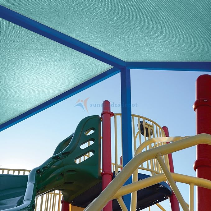TANG Sun Shade Fabric Roll 8'x81' Shade Cloth for Garden Turquoise Green HDPE Mesh Shading Pergola Cover Replacement Canopy, 95% Blockage Sunshades for Outdoor Patio Backyard Plant