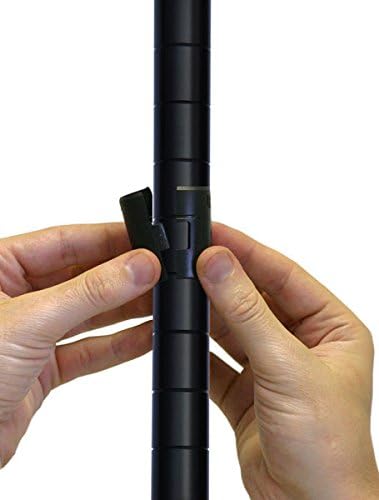 Omega 14" Deep x 54" Wide x 74" High 3 Tier Black Starter Shelving Unit