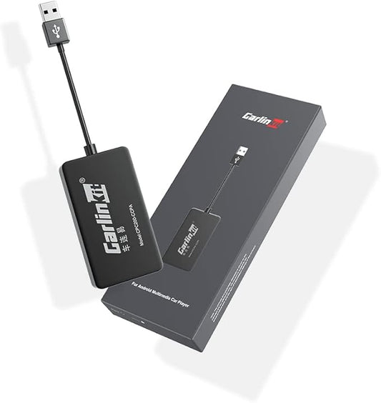 CarlinKit CarPlay Dongle only for Car with Android Head Unit System 4.4.2+,New Upgrade Version,Built-in APK App,Support Wired/Wireless CarPlay,Wired/Wireless Android Auto,Online Upgrade etc.