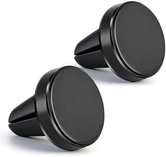 Magnetic Phone Holder for car【2 Packs 】【Strong Magnet】phone holders for your car phone holder Mount for Car【4 Metal Plate】Universal Airvent cell phone car mount for iphone Samsung car accessories