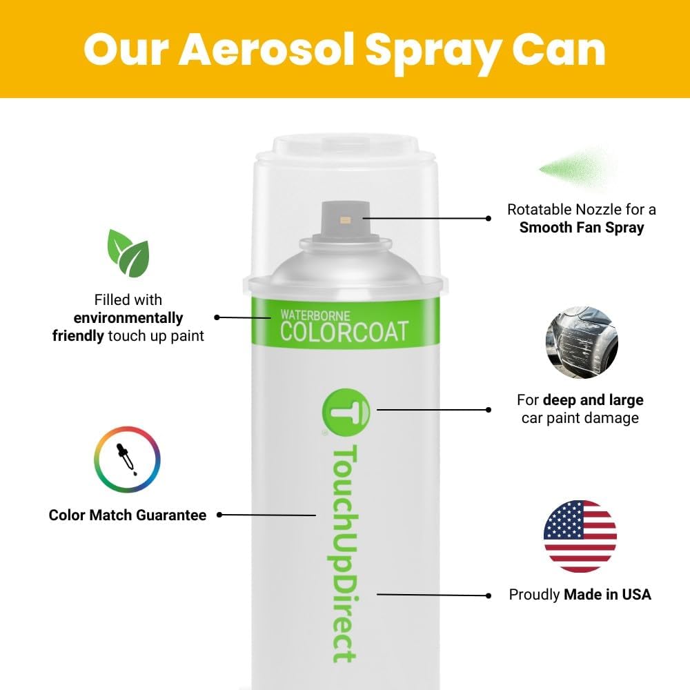 TouchUpDirect DAN Hakone Green Compatible with Toyota Exact Match Touch Up Paint Aerosol - Platinum Kit