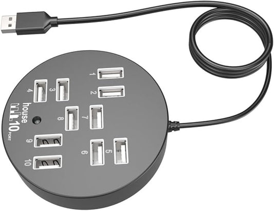 Holibanna USB Hub Ports Splitter Compact USB Data Dock Station for Laptop Multi USB Port Expander for Travel and Business Use High Speed Transmission Design