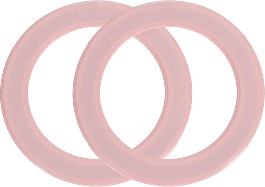uxcell Magnetic Adapter Ring, 2Pcs Magnetic Sticker Ring ABS Universal Magnet Wireless Charging Conversion Kit for Mobile Phone Case Wireless Charger, Pink