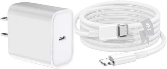 USB C iPad Fast Charger,2018-2026 iPad Charger Fast Charger Wall Block with 3FT USB C to C Cable Cord for iPad Pro M5/M4/13/12.9/11,iPad Air M4/M3/M2/4th/5th Gen,Mini 6th/A17 Pro,iPad 10/A16