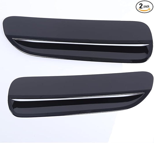 ABS Car Front Hood Vents fits Exterior Decoration Accessories Compatible with Pontiac G8 2008 2009 Hood Vent Air Flow Intake Body Kits (Gloss Black)