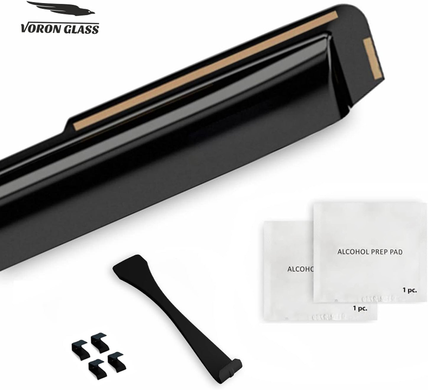 Voron Glass in-Channel Extra Durable Rain Guards for Subaru XV Crosstrek 2018-2023/Subaru Impreza 2017-2023 Hatchback, Window Deflectors, Vent Window Visors, 4 Pieces - 200477