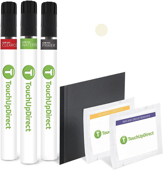 TouchUpDirect 070 Blizzard Pearl Tricoat Compatible with Toyota Exact Match Touch Up Paint Brush - Platinum Kit
