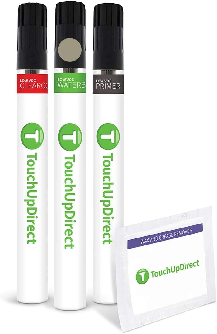 TouchUpDirect 1E3 Phantom Gray Metallic Compatible with Toyota Exact Match Touch Up Paint Brush - Preferred Kit