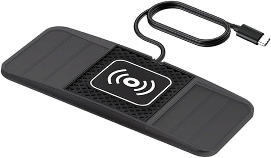 Wireless Charging Pad for Car for Chevrolet Equinox 2005-2026, DIY Trim-to-Fit Slim Non Slip Fast Charger Car Wireless Charging Pad 30CM Cable,A&30cm Type-C Plug Cable