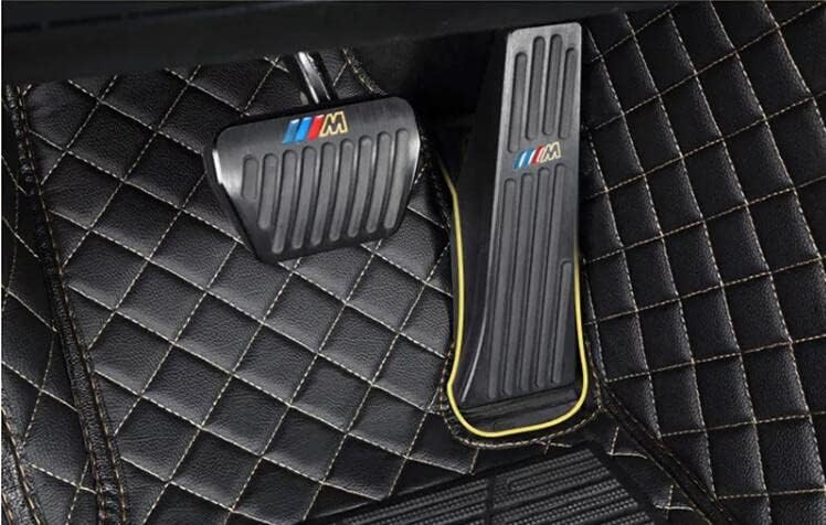 Custom All-Weather Protection Leather Car Floor Mats for Cars Sedan SUV Sports Car Waterproof Floor Mat (All RED)