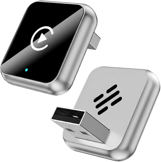 Wireless CarPlay Adapter, 2-in-1 Mini CarPlay & Android Auto Wireless Adapter, Plug & Play, Auto Connect, Car Accessories, Car Play Dongle Compatible with iPhone & Android