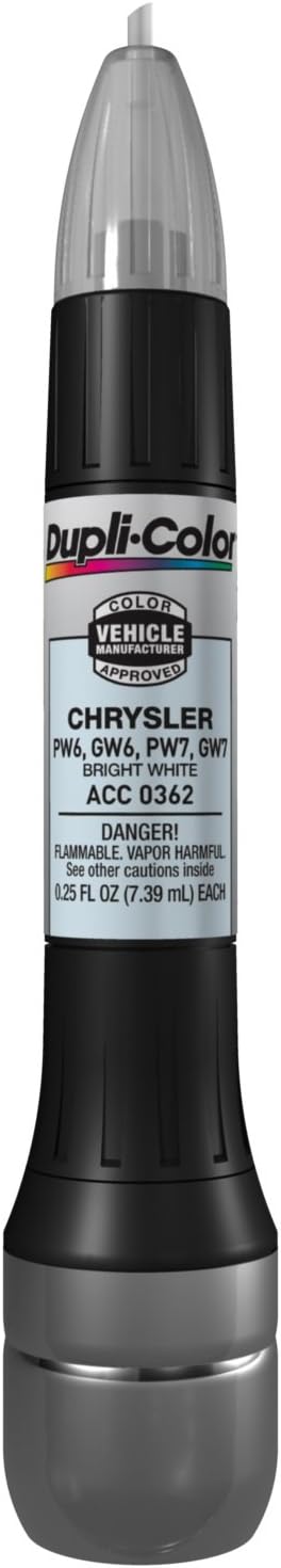 Dupli-Color ACC0362 Scratch Fix All-In-1 Exact-Match Automotive Touch-Up Paint – Chrysler Bright White – 0.25 oz. Paint Pen