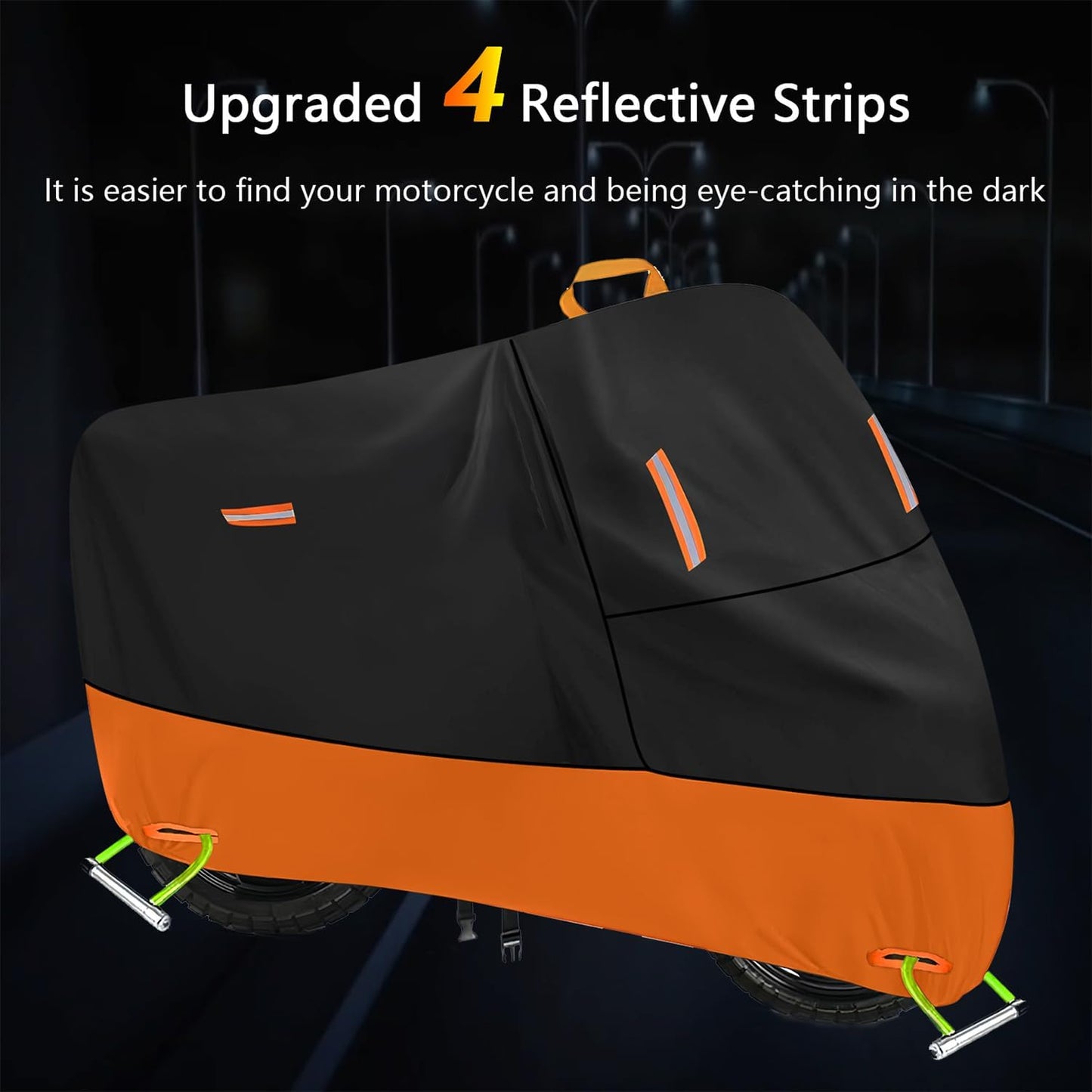 Mini Motorcycle Cover for Honda Grom MSX125, 300D Oxford Waterproof Storage, Small Motorcycle Covers All Weather Protection for Navi Monkey 125 Kawasaki Z125 Pro Papio (M 72" x 33" x 39")