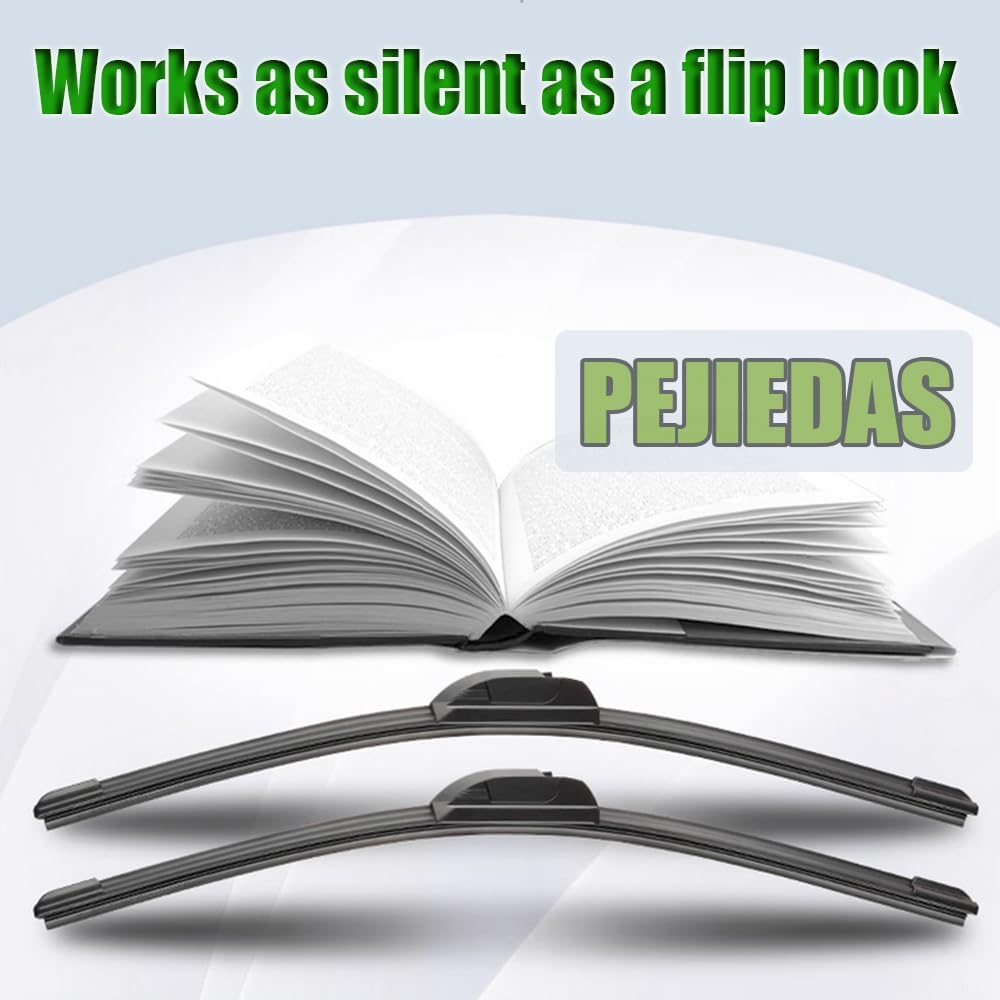 3 Wipers, Front Wiper + Rear Wiper Blades for Hyundai Santa Fe 2019-2023/Kia Sportage 2017-2023 (26 inch + 16 inch + 12 inch Wiper Blades) OE Original Style
