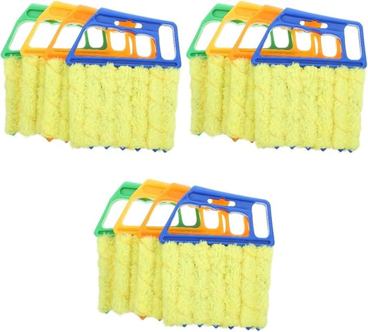 Ipetboom 12pcs Portable Blinds Cleaner Detachable Window Vent Duster for Efficient Dust Removal for Air Conditioner Vents and Hard Reach Areas Sturdy and Washable Design