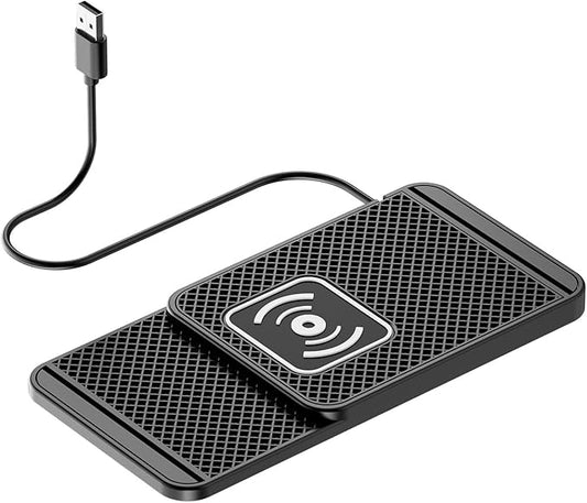 Wireless Charging Pad for Car for Kia K4 2025, Non-Slip Type C/USB 20W Fast Phone Charging Pad DIY Trim-to-Fit No Interior Damage,A&USB