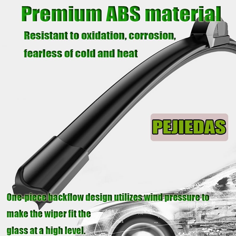 3 Wipers, Front Wiper + Rear Wiper Blades for Dodge Grand Caravan 2008-2020/Chrysler Town & Country 2008-2016 (26 inch + 20 inch + 16 inch Wiper Blades) OE Original Style