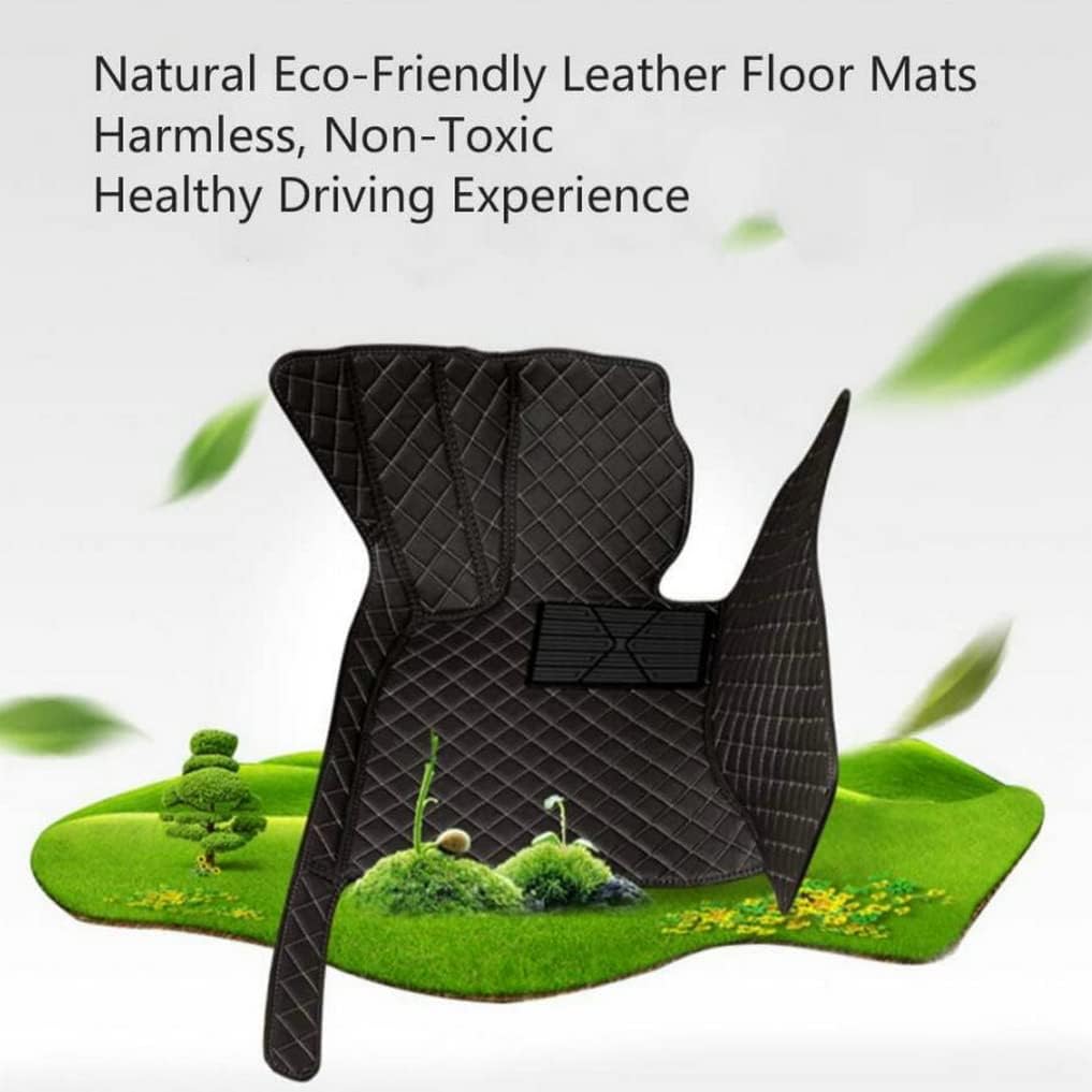 Custom All-Weather Protection Leather Car Floor Mats for Cars Sedan SUV Sports Car Waterproof Floor Mat (3D Wine red)