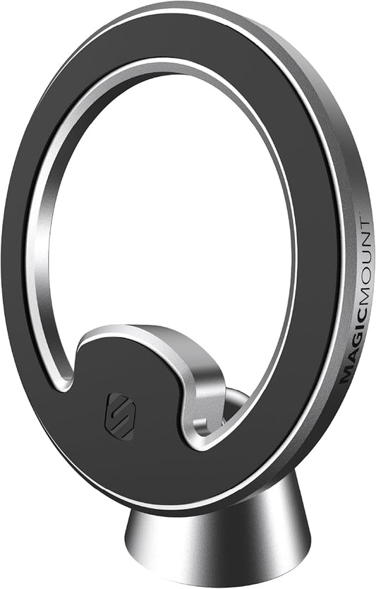 Scosche MagicMount MEMSD-SP Elite2 Magnetic Dashboard Mount for Magsafe Mobile Devices, Cell Phone Holder for Car Dash, 360° Adjustable Magnet Head, Compatible with iPhone 14, 13, 12 and MagSafe Case