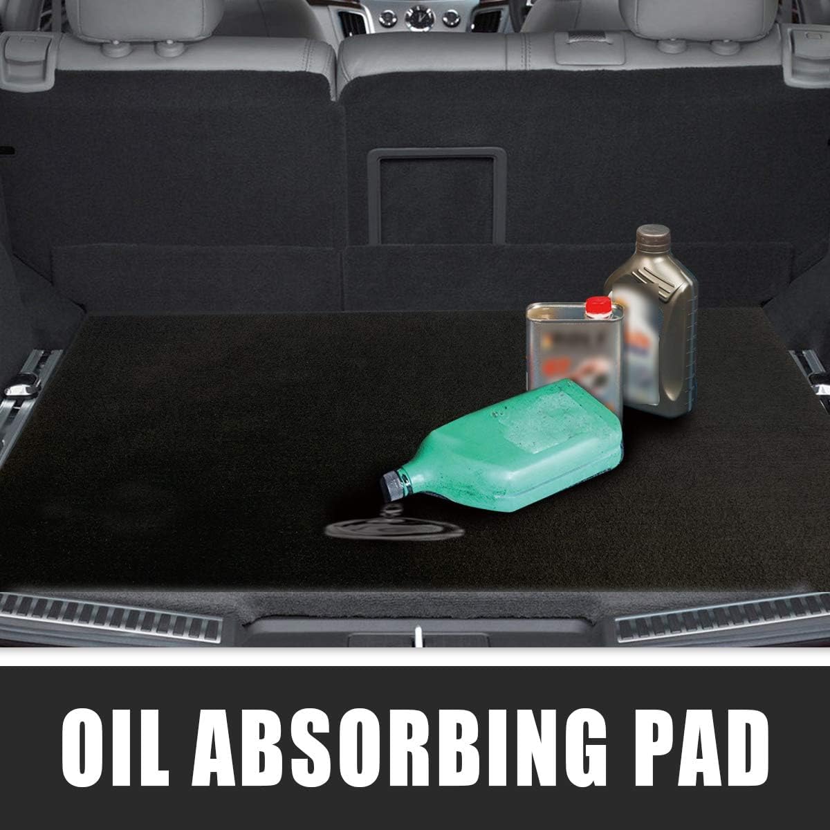 LINLA 61" x 39" (2-Pack) Absorbent Oil Mat, Contains Liquid Garage Floor mat, Motorcycle Rug for Garage，Reusable, Washable, Protects Floor or Driveway Surface, Shop,Parking