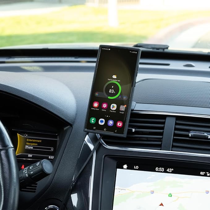 Quad Lock Adhesive Dashboard/Console Car Phone Holder Kit with MAG Wireless Charging Head V2 and MAG Phone Case for iPhone 13