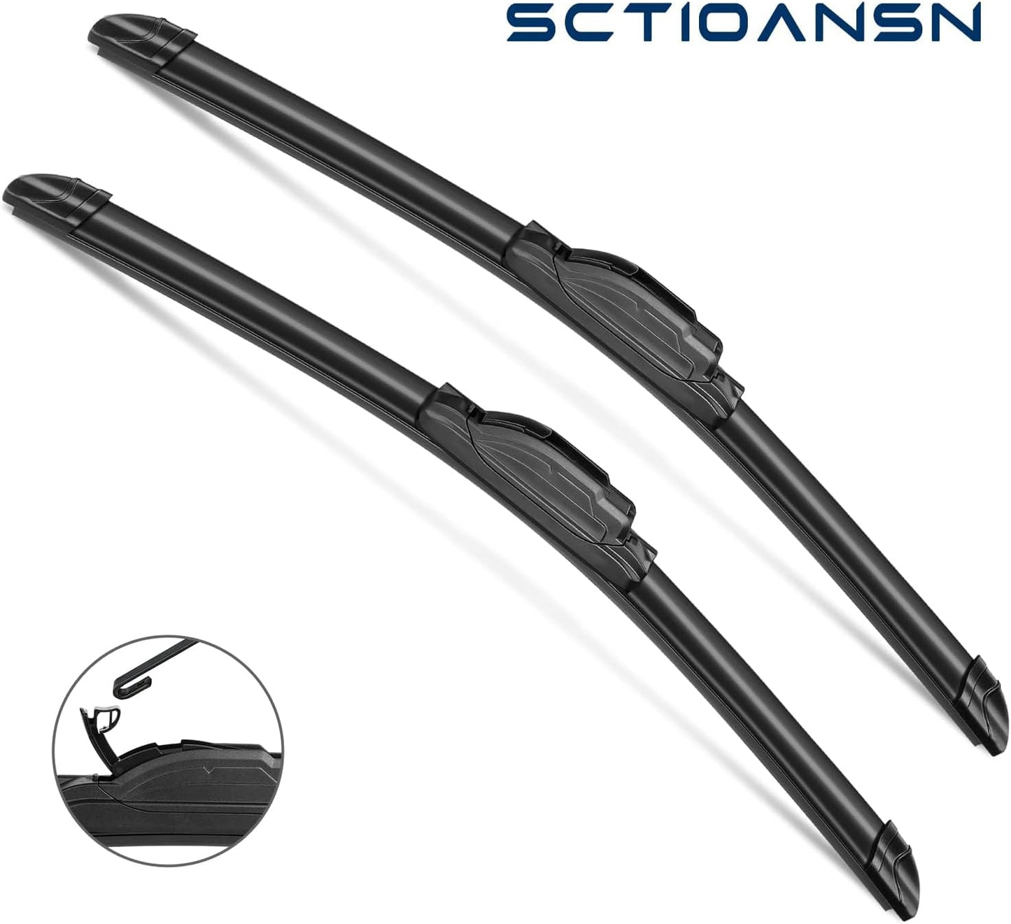3Pcs Windshield Wiper Blades for Cadillac XT5 2017 2018 2019 2020 2021 2022 2023, Original Equipment Automotive Replacement Windshield Wiper for My Car-24"/20"/11T" (Pack of 3) J- HOOK