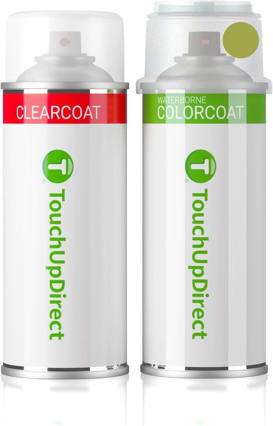 TouchUpDirect 588 Electric Lime/New Lime Green Metallic Compatible with Toyota Exact Match Touch Up Paint Aerosol - Essential Kit