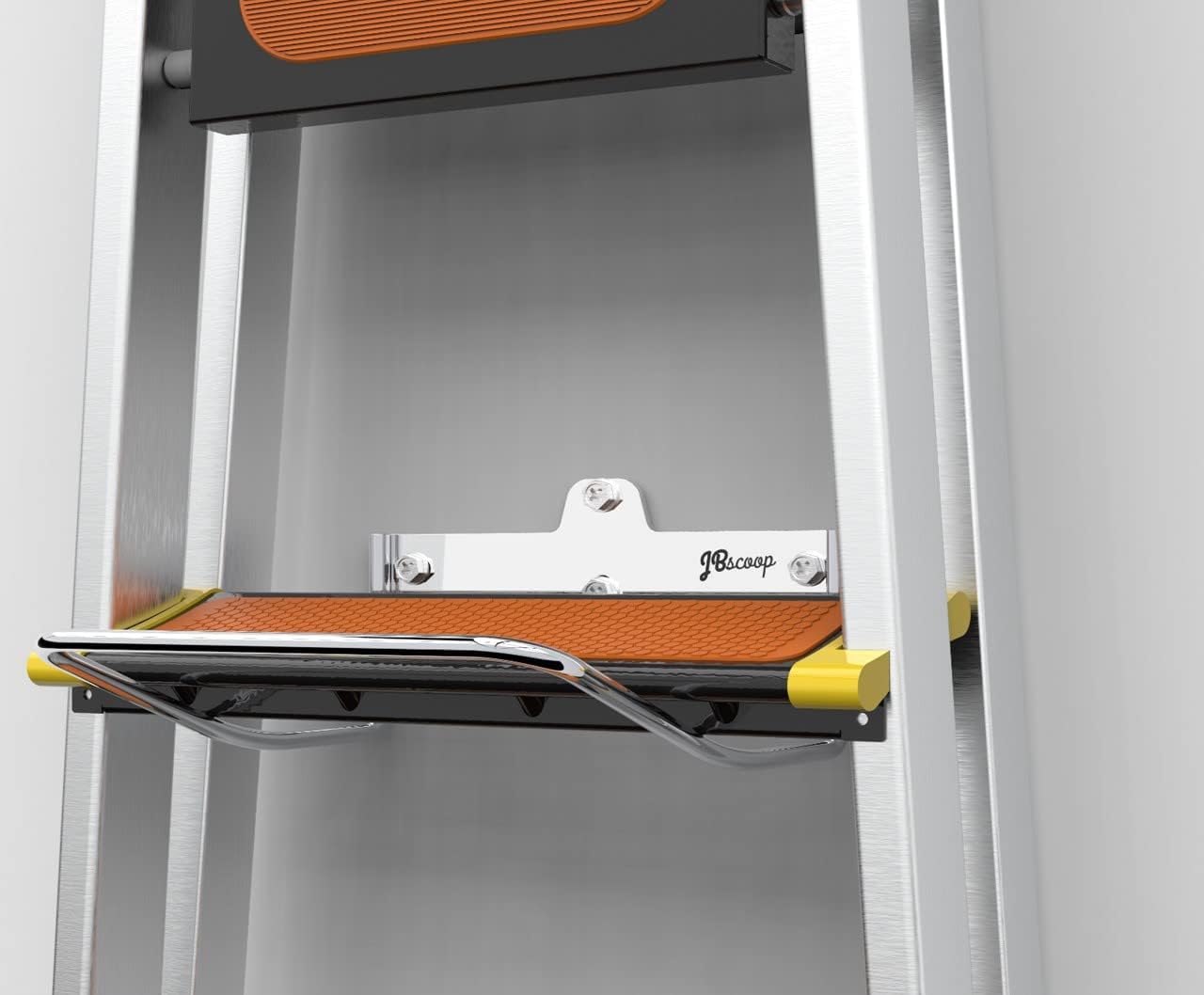 JBscoop Ladder Hanger for Garage Wall, Ladder Storage Strollers and Folding Chair, Heavy Duty Lader Holder Rust Proof SS304