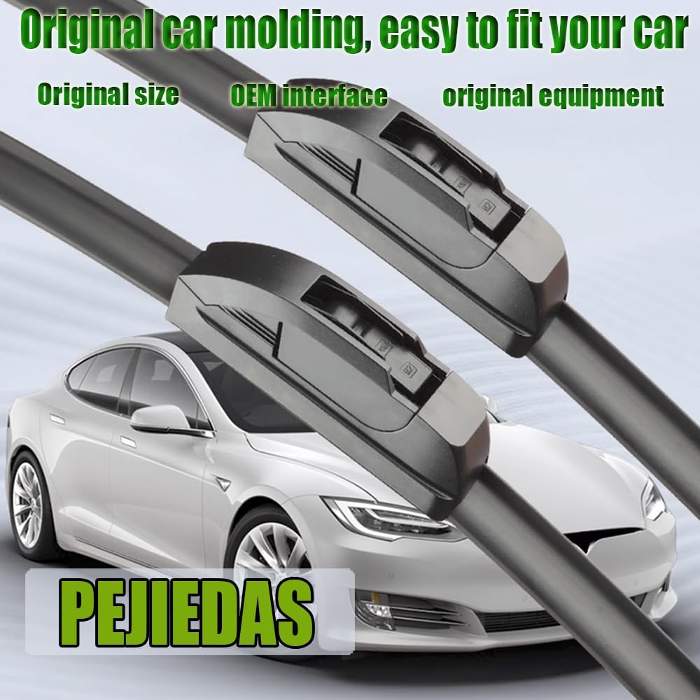 OEM Quality Front Wiper Blades, Replacement for 2002-2006 Toyota Camry,1990-2002 Honda Accord,2013-2020 Chevrolet Impala, OE Original Style (24 Inch + 19 Inch Front Wiper Blades)