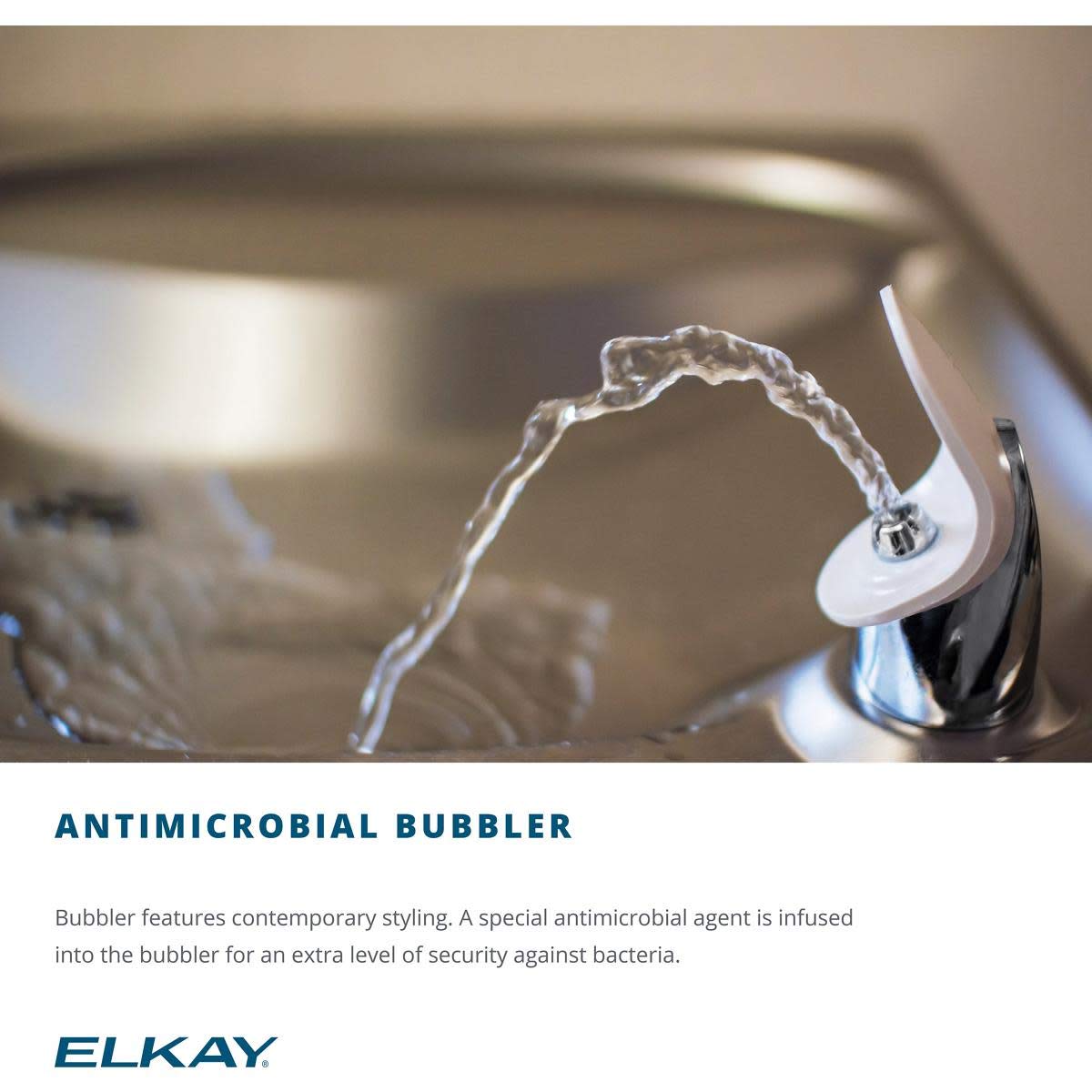 Elkay Cooler Wall Mount ADA Non-Filtered Non-Refrigerated Light Gray Granite