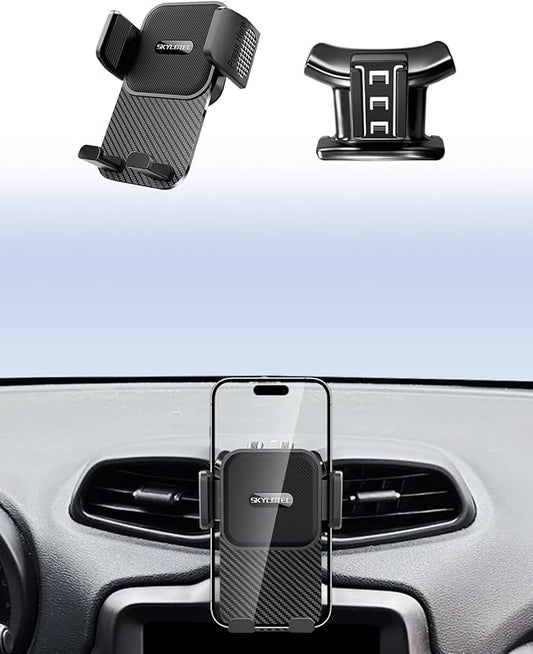 SKYLOTEC Car Phone Holder for Jeep Renegade 2015 2016 2017 2018 2019 2020 2021 2022 2023 Accessories Automobile Cradles Phone Mount, Cell Phone Base Not Block Air Vent