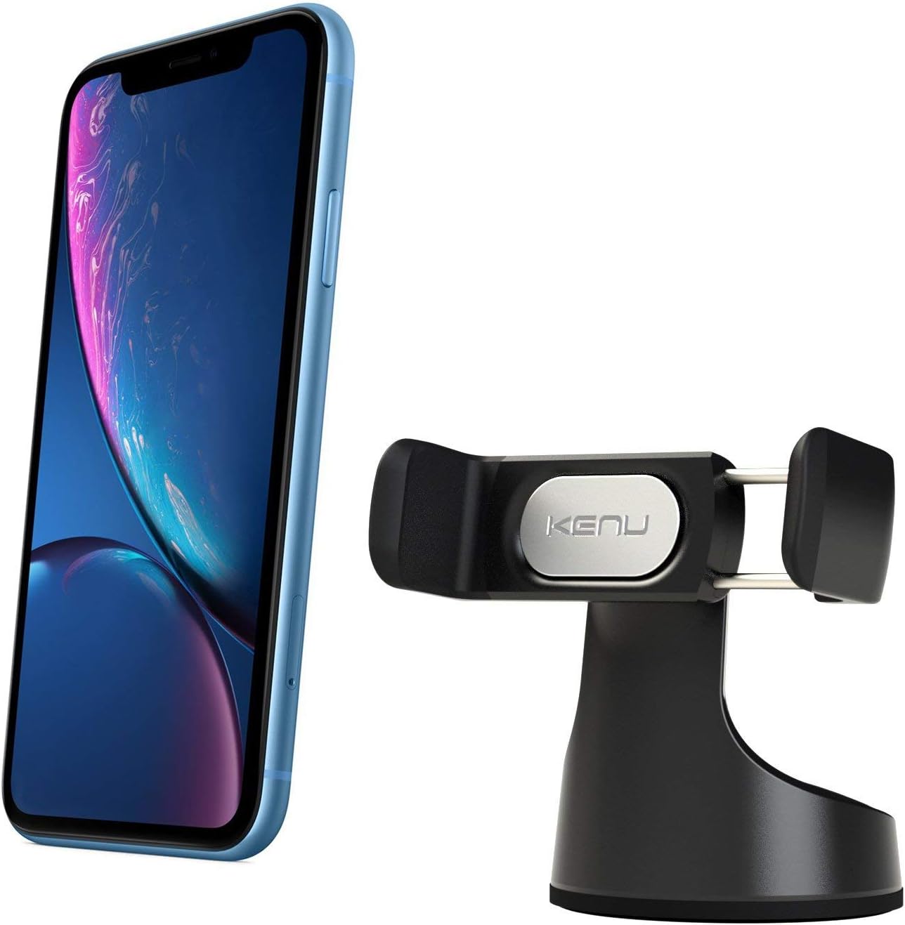 Kenu Airframe Pro | Android Vent Car Phone Mount & iPhone Car Holder, Black & Airbase Pro, Dashboard & Windshield Car Phone Holder Mount, Cell Phone Stand, Suction Cup, 360-Degree Pivot