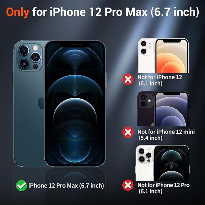 SUPFINE Magnetic for iPhone 12 Pro Max Case (Compatible with MagSafe) (Military Grade Drop Protection) Slim Translucent Matte Shockproof with Anti-Fingerprint Phone Case,Purple