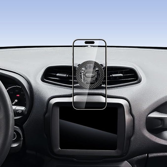 SKYLOTEC Car Phone Holder for Jeep Renegade 2015 2016 2017 2018 2019 2020 2021 2022 2023 Accessories Automobile Cradles Magnetic Phone Mount Compatible with MagSafe, Strong Magnets Cell Phone Base