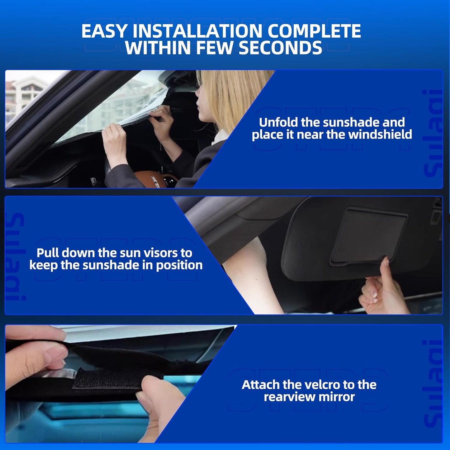 Windshield Sun Shade for Kia Sportage 2023-2025 2026 Foldable Sunshade Custom Fit Front Window Car Interior Accessories Protector Blocks UV Rays