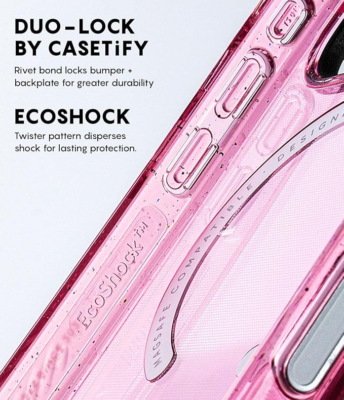 CASETiFY Impact iPhone Air Case [Slim/Compatible with Magsafe / 8.2 ft. 4X Military Grade Drop Protection] - Zebra Stripe - Clear Black