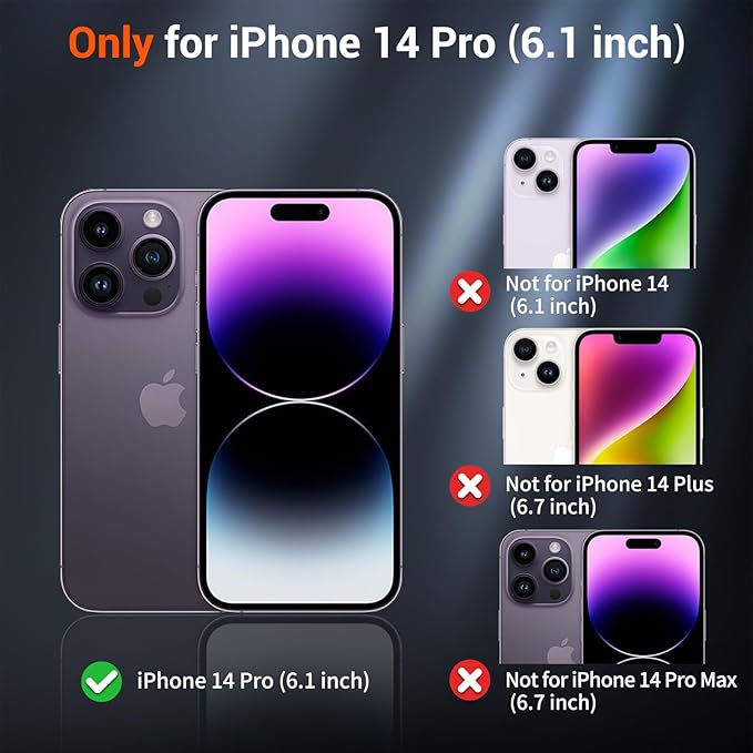 SUPFINE Magnetic for iPhone 14 Pro Case (Compatible with MagSafe) (Military Grade Drop Protection) Slim Translucent Matte Shockproof with Anti-Fingerprint Phone Case,Cangling Green