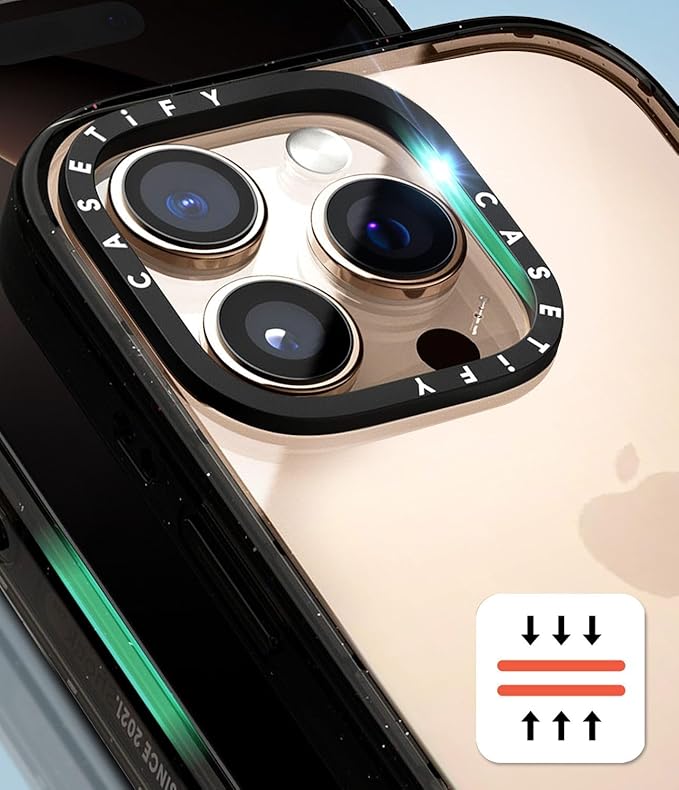 CASETiFY Impact iPhone 15 Case [4X Military Grade Drop Tested / 8.2ft Drop Protection/Compatible with Magsafe] - Lisbon Love Summer Flowers Clear - Clear Black