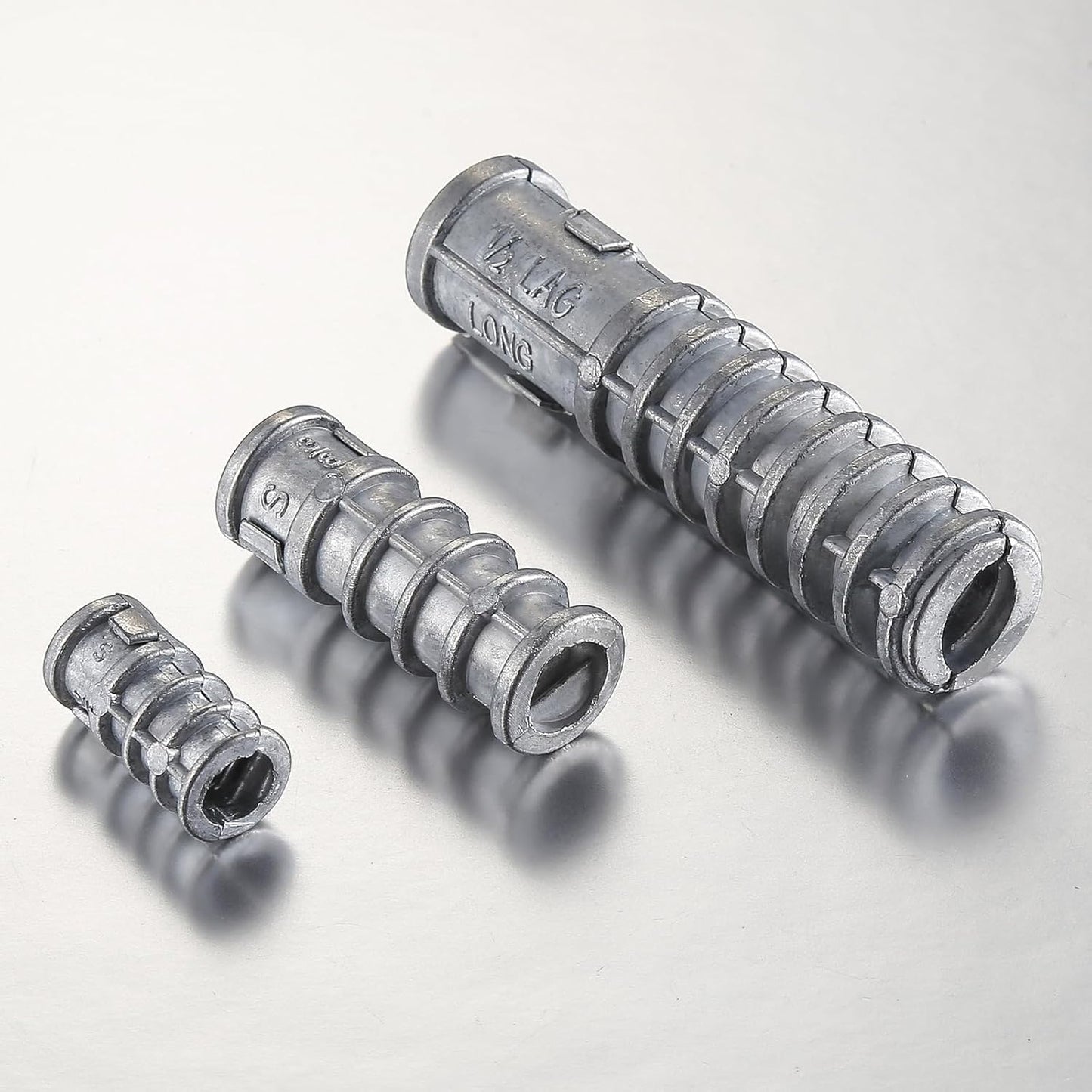 Wensilon(30pcs) 1/2 * 1-3/4 Lag Shield Anchor Long Zinc Alloy Bolts Concrete Anchors, Zinc Alloy Masonry Anchors Hole