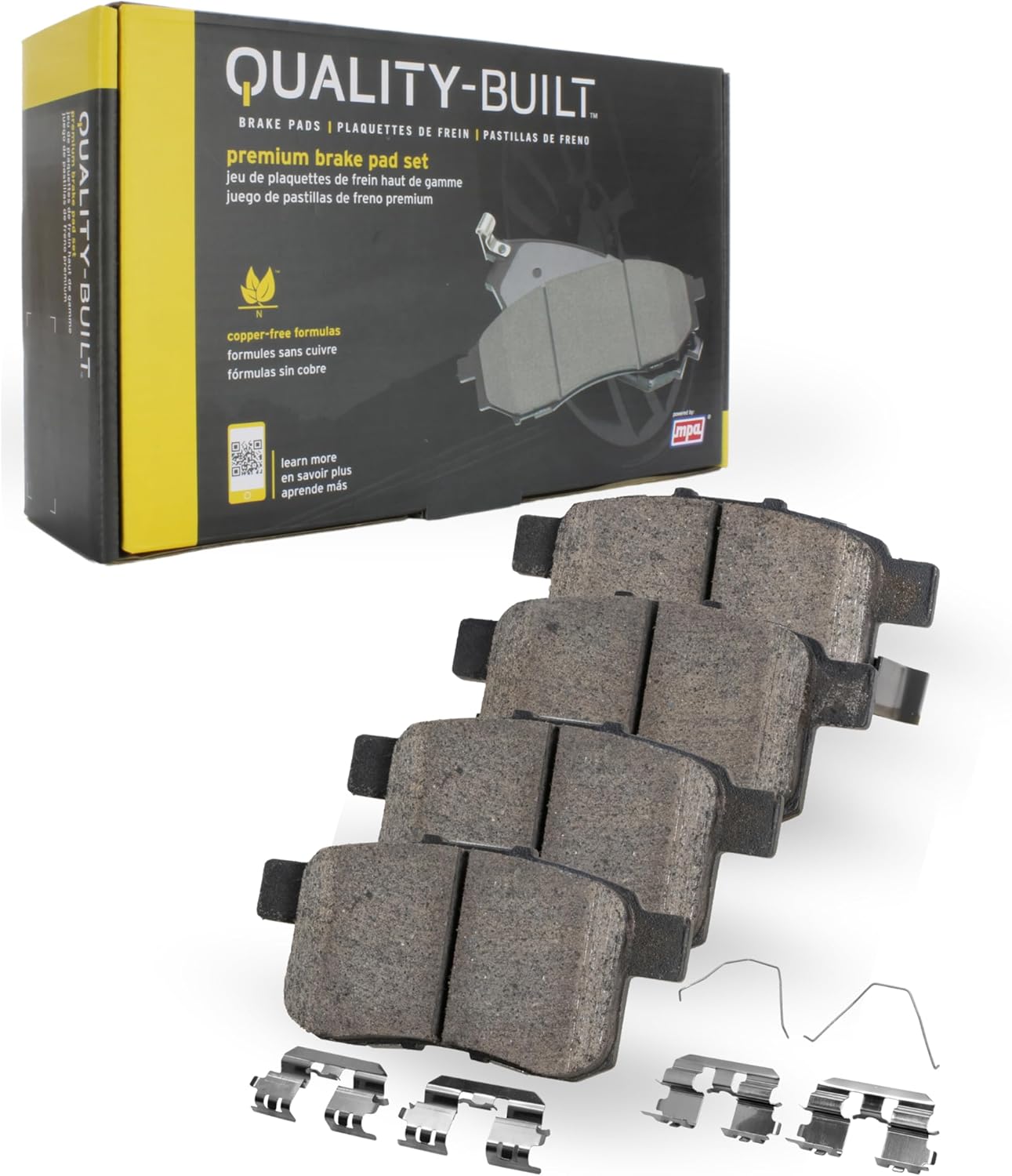 Premium Ceramic Rear Brake Pads (1001-2136C) Compatible with Volvo XC40 2019-2025