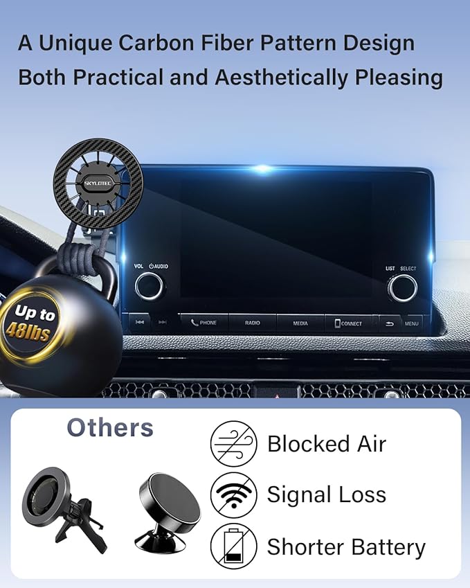 Car Phone Mount for BMW X5 2019-2023/X6 2020-2023/X7 2019-2022 Accessories 12.3-Inch Screen Fixed Clip, Automobile Cradles Magnetic Phone Holder Compatible with MagSafe, Strong Magnets Cell Phone Base