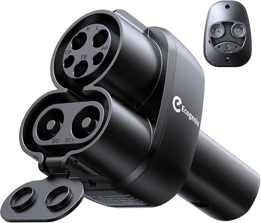 Ecogenix Upgraded 2In1 CCS & J1772 to Tesla Adapter, 250KW Fast CCS1 to Tesla Charging Adapter, ONLY Fit for Tesla Model Y, 3, S, X, Compatible with Level 1 2 3 Charging Stations with CCS1& J1772