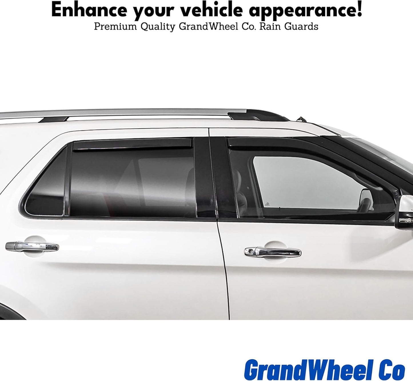 Window Deflectors Smoke Tinted in-Channel Side Window Vent Visor Deflectors Rain Guards Compatible with Camry 2018-2024 - 4pcs. GW0370