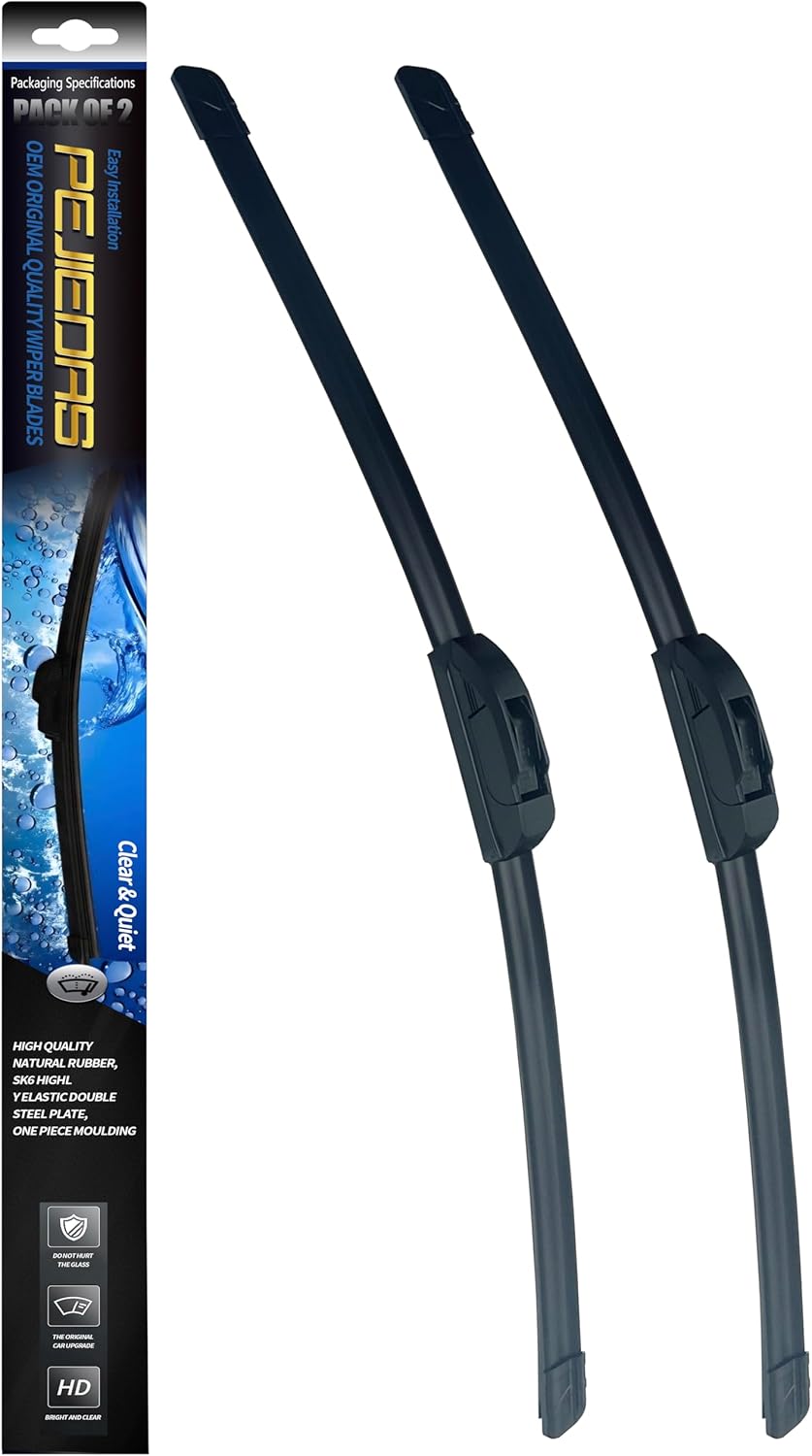 OEM Quality Front Wiper Blades, Replacement for 2006-2002 Honda CR-V CRV/2001-1993 Nissan Altima, OE Original Style (21 Inch + 20 Inch Front Wiper Blades)