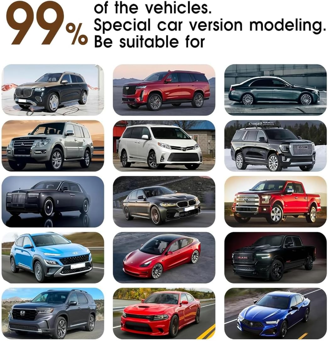 Custom Personalized Floor Mats for Cars，Luxury Full Coverage All Car Floor Mats，Anti-Slip Leather Car Mat Set ，Custom Floor Mats for 99% of Cars, Trucks & SUVs. (Light Brown and Black)