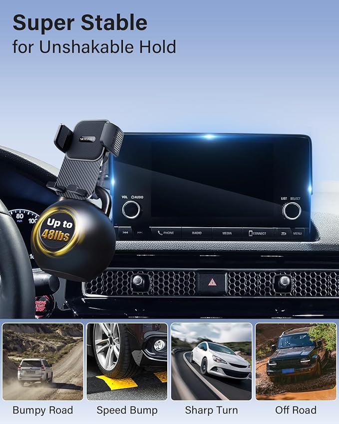 Car Phone Holder for Lexus RX350 RX350L RX450h RX450hL 2020 2021 2022 Accessories 8-Inch Screen Fixed Clip, Automobile Cradles Phone Mount, Cell Phone Base Not Block Air Vent(Not Fit 12.3-Inch)