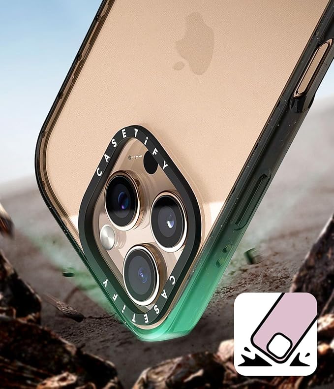 CASETiFY Impact iPhone 16 Pro Max Case [4X Military Grade Drop Tested / 8.2ft Drop Protection/Compatible with Magsafe] - Lisbon Love Summer Flowers Clear - Clear Black
