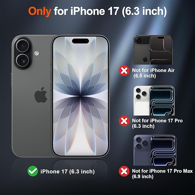 SUPFINE Magnetic for iPhone 17 Case (Compatible with MagSafe)(Military Grade Drop Protection) Translucent Matte Shockproof with Anti-Fingerprint Phone Cover 2025,Purple